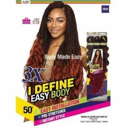 Afri-Naptural: 3X-I Define Easy Body 50" (BRD305) -Wig Care Shop afri naptural crochet hair 1 afri naptural 3x i define easy body wave braid 50 6703669641302