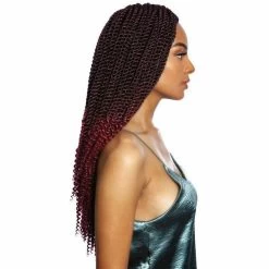 Afri-Naptural: 3X COILY ENDS SENEGAL TWIST 18" (SB308) - FINAL SALE -Wig Care Shop afri naptural crochet hair 1 jet black afri naptural 3x coily ends box braid 18 11213016334422