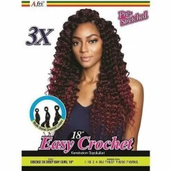 Afri Naptural: 3X Deep Bay Curl 18" (CBE302) -FINAL SALE -Wig Care Shop afri naptural crochet hair afri naptural 3x deep bay curl 18 cbe302 15168798982230