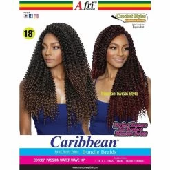 Afri-Naptural: Caribbean Passion Water Wave 18" (CB1807) -Wig Care Shop afri naptural crochet hair afri naptural caribbean passion water wave 18 cb1807 28785922900054