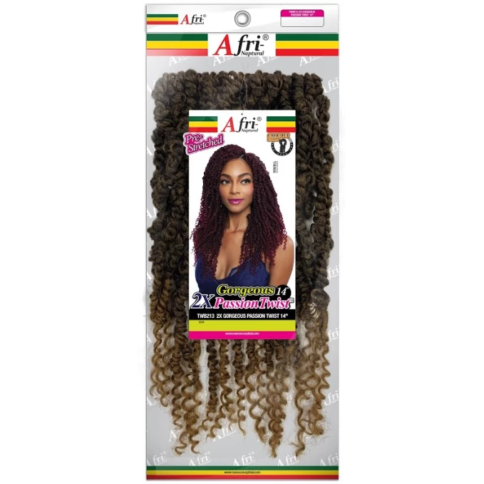 Afri-Naptural: 2X Gorgeous Passion Twist 14” (TWB213) Crochet Braids Afri-Naptural: 2X Gorgeous Passion Twist 14” (TWB213) Crochet Braids -Wig Care Shop afri naptural crochet hair afri naptural gorgeous passion twist 14 twb213 28793755795542