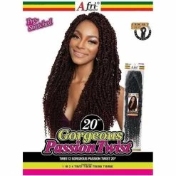 Afri-Naptural Gorgeous Passion Twist 20” (TWB112) Crochet Braids -Wig Care Shop afri naptural crochet hair afri naptural gorgeous passion twist 20 twb112 28805581733974