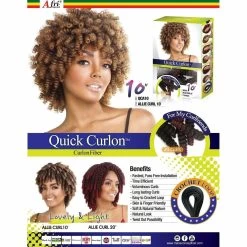 Afri-Naptural® Quick Curlon ALLIE CURL 10” (QCA10) - FINAL SALE -Wig Care Shop afri naptural crochet hair afri naptural quick curlon allie curl 10 qca10 28742890717270