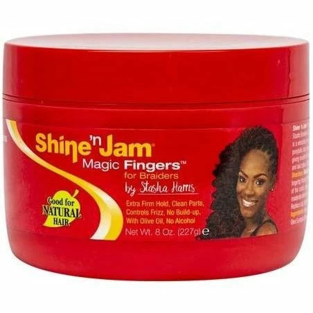 Ampro: Shine 'n Jam 8oz - Magic Fingers Ampro: Shine 'n Jam 8oz - Magic Fingers -Wig Care Shop ampro hair care ampro shine n jam 8oz magic fingers 16389590220886