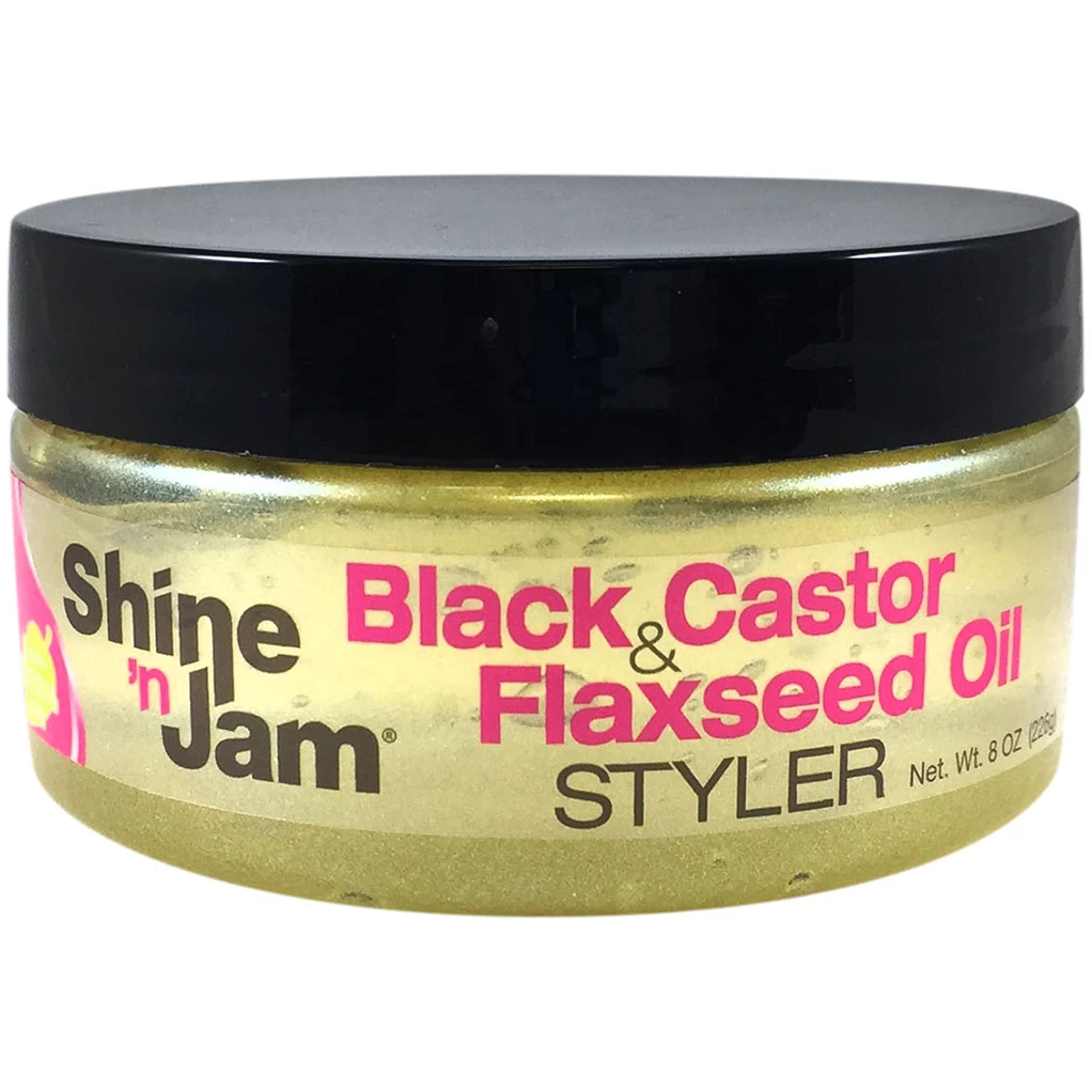 Ampro: Shine 'n Jam Black Castor & Flaxseed Styler Ampro: Shine 'n Jam Black Castor & Flaxseed Styler -Wig Care Shop ampro styling product ampro shine n jam black castor flaxseed styler 16147078086742