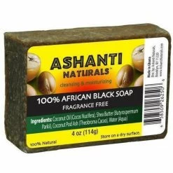 Ashanti: 100% African Black Soap Bar 4oz