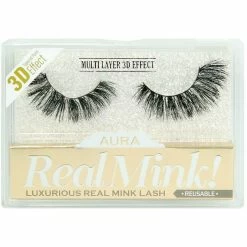 Aura: 3D Luxurious Real Mink Lash -Wig Care Shop aura eyelashes rml006 aura 3d luxurious real mink lash 15550724112470