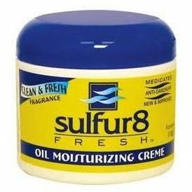 Sulfur8: Fresh Oil Moisturizing Creme 4oz Sulfur8: Fresh Oil Moisturizing Creme 4oz -Wig Care Shop beauty depot o store sulfur8 fresh moisturizing creme 4oz 16495716728918