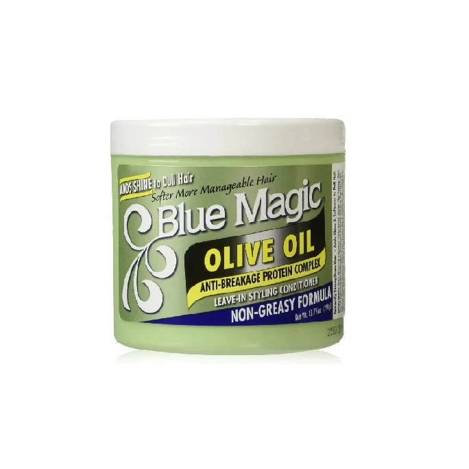 Blue Magic: Olive Oil Leave-In Styling Conditioner 13.75oz Blue Magic: Olive Oil Leave-In Styling Conditioner 13.75oz -Wig Care Shop blue magic hair care blue magic olive oil leave in styling conditioner 13 75oz 30679640375382