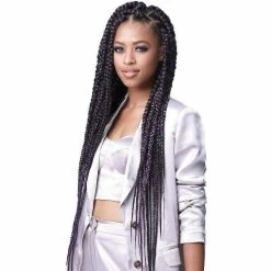 Bobbi Boss: 3X Jumbo Braid Feather Tip Pre-Stretched 54" -Wig Care Shop bobbi boss braiding hair bobbi boss 3x jumbo braid feather tip pre stretched 54 28793421135958
