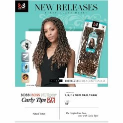 Bobbi Boss: 2x Nu Locs Curly Tips 18" -Wig Care Shop bobbi boss crochet hair bobbi boss 2x nu locs curly tips 18 14650823016534