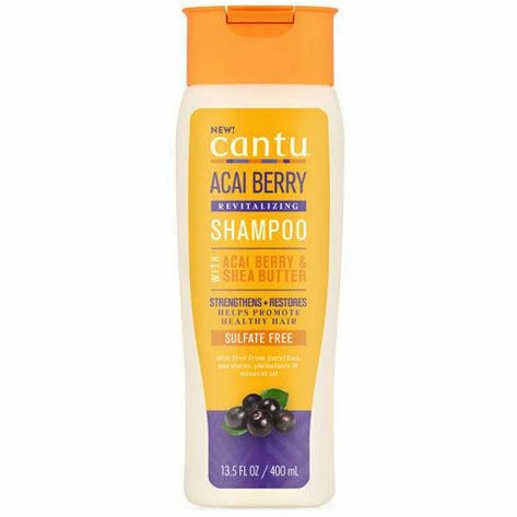 Cantu: Acai Berry Revitalizing Sulfate Free Shampoo 13.5oz Cantu: Acai Berry Revitalizing Sulfate Free Shampoo 13.5oz -Wig Care Shop cantu care for kids hair care cantu acai berry revitalizing sulfate free shampoo 13 5oz 29319294451798