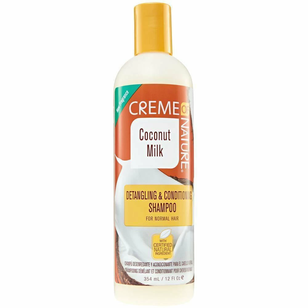 Creme of Nature: Coconut Milk Shampoo 12oz Creme Of Nature: Coconut Milk Shampoo 12oz -Wig Care Shop creme of nature shampoo creme of nature coconut milk detangling conditioning shampoo 12 oz 24796677648