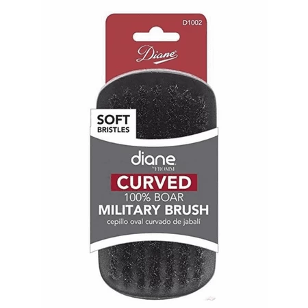 Diane: Soft Curved 100% Boar Military Wave Brush #D1002 Diane: Soft Curved 100% Boar Military Wave Brush #D1002 -Wig Care Shop diane salon tools diane soft curved 100 boar military wave brush d1002 15406901755990