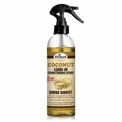 Difeel: Coconut Oil Shine Boost Leave-In Conditioning Spray 6oz