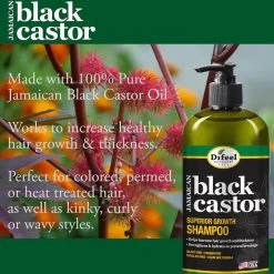Difeel: Superior Growth Jamaican Black Castor Shampoo 12oz -Wig Care Shop difeel hair care difeel superior growth jamaican black castor shampoo 12oz 30695580336214