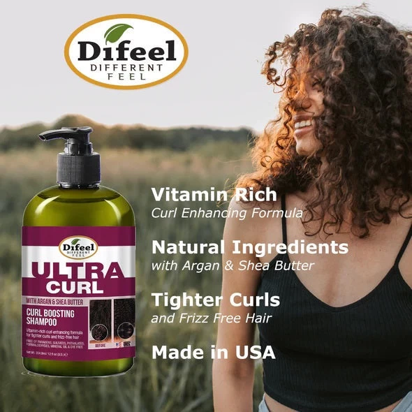 Difeel: Ultra Curl with Argan & Shea Butter-Curl Boosting Conditioner 12oz Difeel: Ultra Curl With Argan & Shea Butter-Curl Boosting Conditioner 12oz -Wig Care Shop difeel hair care difeel ultra curl with argan shea butter curl boosting conditioner 12oz 30696235106390