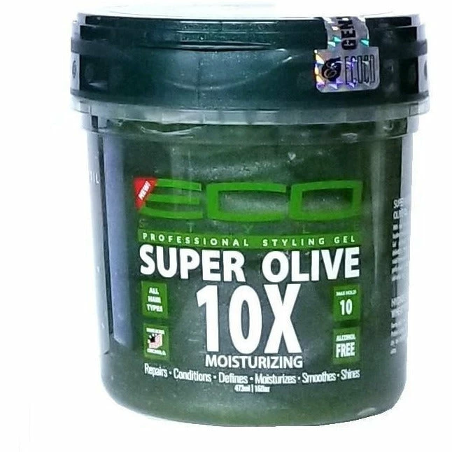 Eco Style: Super Olive 10x Gel 8oz Eco Style: Super Olive 10x Gel 8oz -Wig Care Shop eco style styling product eco style super olive 10x gel 8oz 16147100598358
