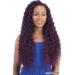 FreeTress: 2X Plumpy Curly Faux Loc 20" Crochet Braids -Wig Care Shop freetress crochet hair freetress 2x plumpy curly faux loc 20 crochet braids 28782251343958