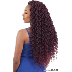 FreeTress: 2X Plumpy Curly Faux Loc 20" Crochet Braids -Wig Care Shop freetress crochet hair freetress 2x plumpy curly faux loc 20 crochet braids 28787164217430