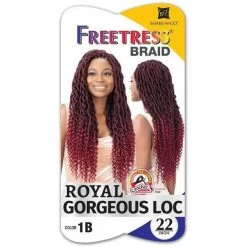 FreeTress: 2X Royal Gorgeous Loc 22" Crochet Braids -Wig Care Shop freetress crochet hair freetress 2x royal gorgeous loc 22 crochet braids 28244650917974