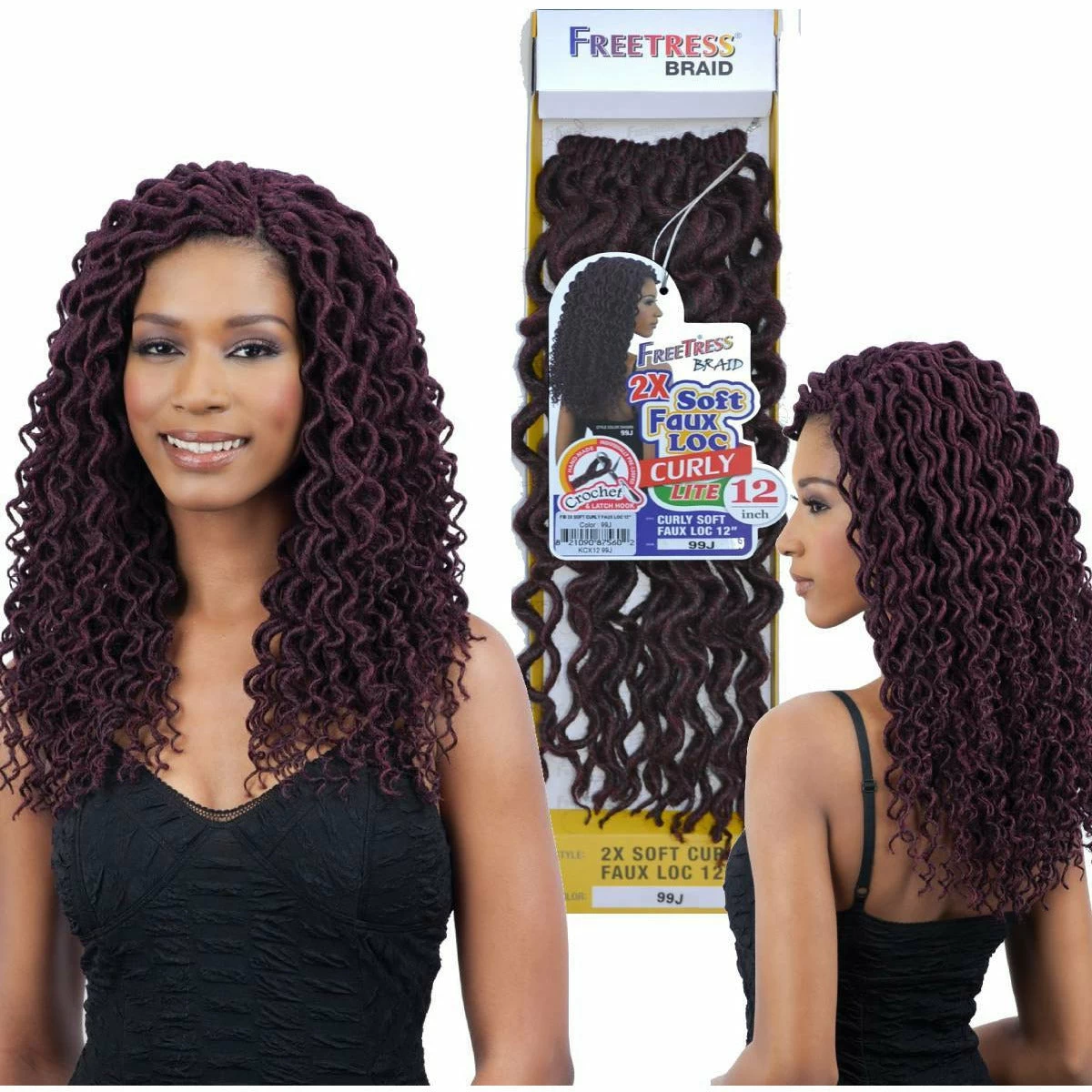 FreeTress: 2X Soft Curly Faux Loc 12" Crochet Braids FreeTress: 2X Soft Curly Faux Loc 12" Crochet Braids -Wig Care Shop freetress crochet hair freetress 2x soft curly faux loc 12 crochet braids 29108039647318