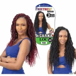 FreeTress: 3X Ghana Loc 20" Crochet Braids