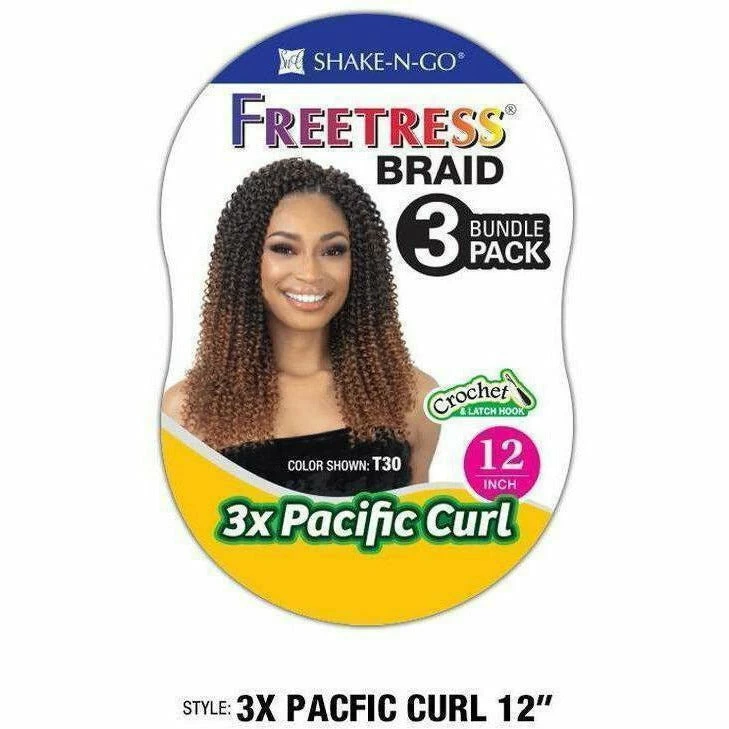 FreeTress: 3X Pacific Curl 12" Crochet Braids - FINAL SALE FreeTress: 3X Pacific Curl 12" Crochet Braids - FINAL SALE -Wig Care Shop freetress crochet hair freetress 3x pacific curl 12 crochet braids 28763507621974