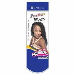 FreeTress: Bohemian Braid 20" Crochet Braids -Wig Care Shop freetress crochet hair freetress bohemian braid 20 crochet braids 28510479056982