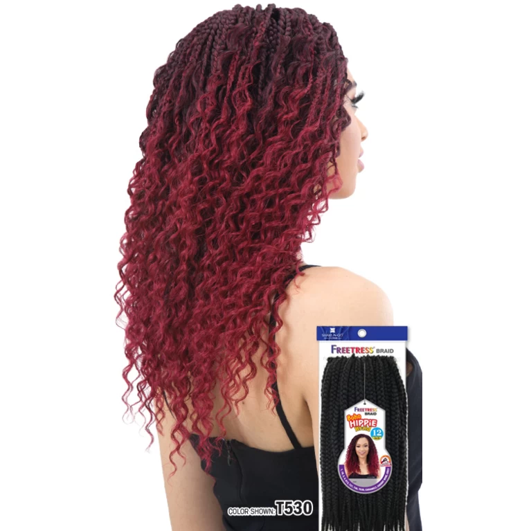 FreeTress: Boho Hippie Braid 12" Crochet Braids FreeTress: Boho Hippie Braid 12" Crochet Braids -Wig Care Shop freetress crochet hair freetress boho hippie braid 12 crochet braids 28272806854742
