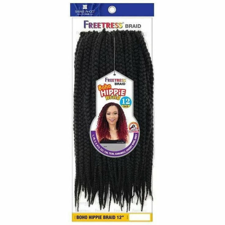 FreeTress: Boho Hippie Braid 12" Crochet Braids FreeTress: Boho Hippie Braid 12" Crochet Braids -Wig Care Shop freetress crochet hair freetress boho hippie braid 12 crochet braids 28272806887510