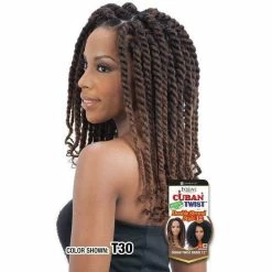 FreeTress: Equal Cuban Twist Braid 12" Synthetic Hair Double Strand Style 4 FreeTress: Equal Cuban Twist Braid 12" Synthetic Hair Double Strand Style -Wig Care Shop freetress crochet hair freetress cuban twist 12 crochet braids 28290285895766