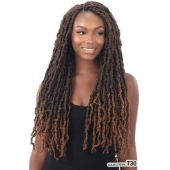 FreeTress: Distressed Loc 22" Crochet Braids -Wig Care Shop freetress crochet hair freetress distressed loc 22 28501914452054
