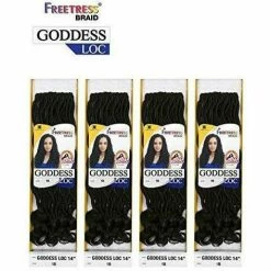 FreeTress: Gorgeous Loc 14'' Crochet Braid -Wig Care Shop freetress crochet hair freetress goddess loc 14 28658022449238