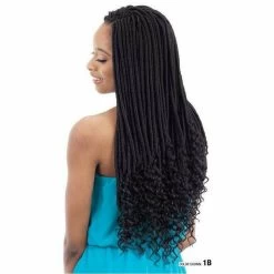FreeTress: Straight Gorgeous Loc 18'' Crochet Braids -Wig Care Shop freetress crochet hair freetress straight goddess loc 18 28502311895126