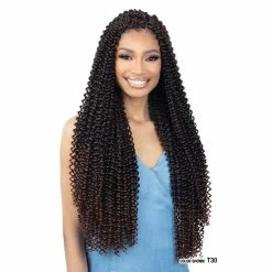 FreeTress: 3X Tahiti Water Curl Crochet Braids 12" -Wig Care Shop freetress crochet hair t30 freetress 3x tahiti water curl crochet braids 12 30240677298262