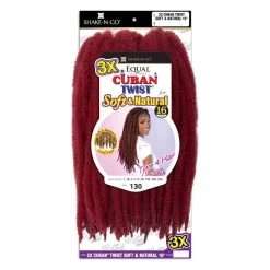 Tress: Equal 3X CUBAN TWIST SOFT & NATURAL 16" -Wig Care Shop freetress crochet hair tress equal 3x cuban twist soft natural 16 31641064505430