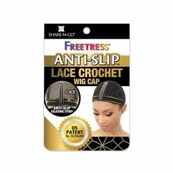 FreeTress: Anti-Slip Lace Crochet Wig Cap -Wig Care Shop freetress hair accessories blk freetress anti slip lace crochet wig cap 28579923591254