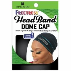 FreeTress: Headband Dome Cap -Wig Care Shop freetress hair accessories blk freetress headband dome cap 28584761884758