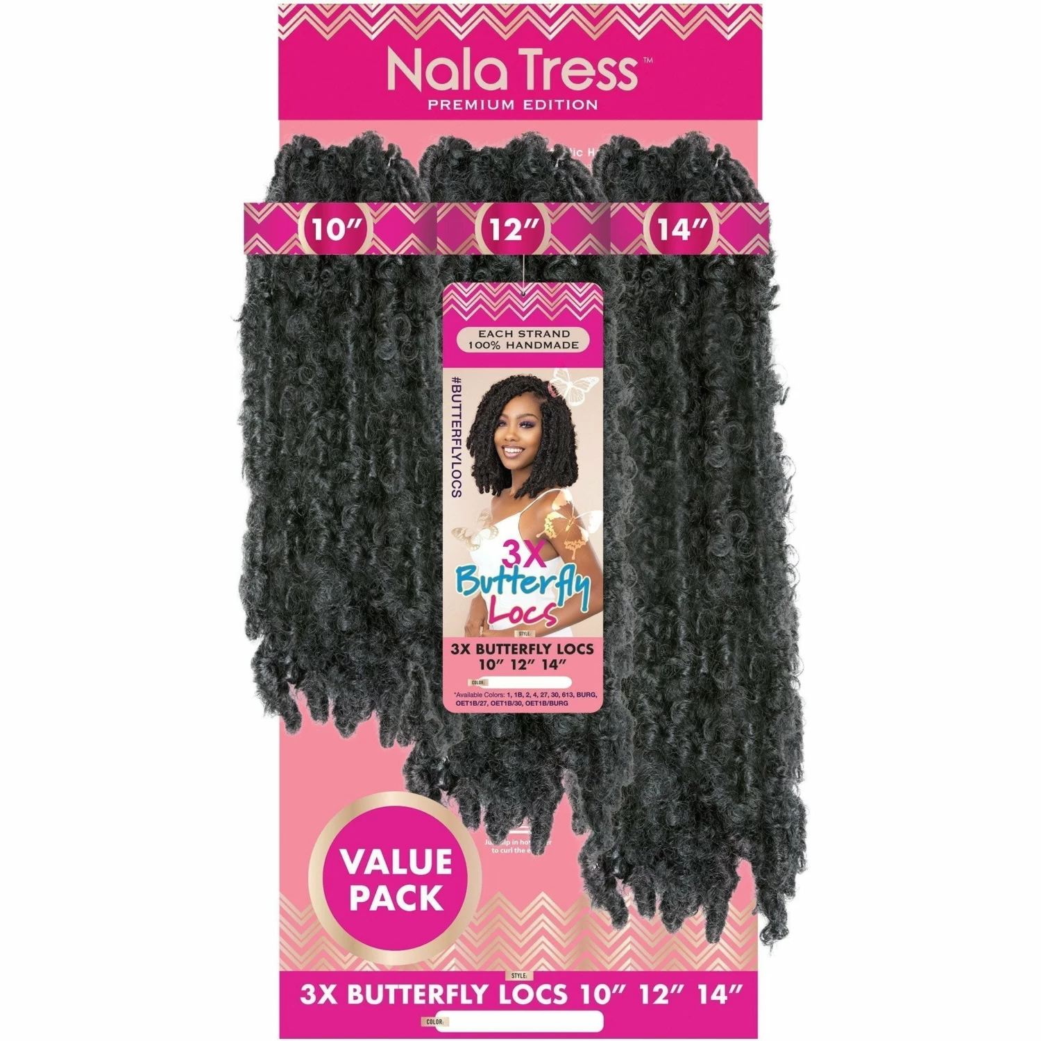 Janet Collection: Nala Tress 3X Butterfly Locs 10/12/14" Crochet Braids - FINAL SALE Janet Collection: Nala Tress 3X Butterfly Locs 10/12/14" Crochet Braids - FINAL SALE -Wig Care Shop janet collection crochet hair janet collection nala tress 3x butterfly locs 10 12 14 16332722765910