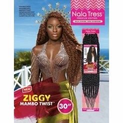 Janet Collection: Nala Tress Ziggy Mambo Twist 30" Crochet Braid -Wig Care Shop janet collection crochet hair janet collection nala tress ziggy mambo twist 30 28898128035926