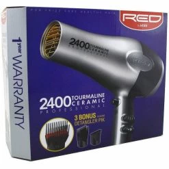 RED By Kiss: 2400 Tourmaline Ceramic Professional Hair Dryer