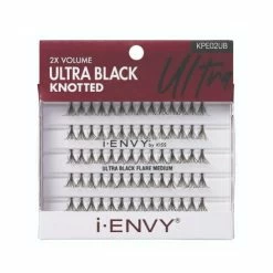 Kiss: I Envy Ultra Black Knotted Individual Lash Extensions -Wig Care Shop kiss cosmetics kpe02ub ultra black medium kiss i envy ultra black knotted individual lash extensions 30279462944854