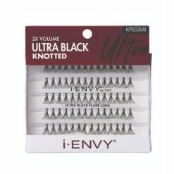 Kiss: I Envy Ultra Black Knotted Individual Lash Extensions -Wig Care Shop kiss cosmetics kpe03ub ultra black long kiss i envy ultra black knotted individual lash extensions 30279462748246