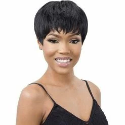 Mayde Beauty: Synthetic Full Cap Wig - Aiden -Wig Care Shop mayde beauty lace wigs 1 jet black mayde beauty synthetic wig aiden 15360099123286