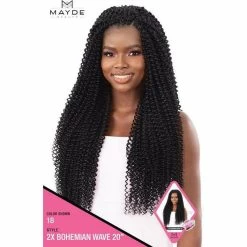 Mayde Beauty: 2X Bohemian Wave 20" FINAL SALE -Wig Care Shop mayde crochet hair mayde beauty 2x bohemian wave 20 15453717200982