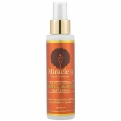 Miracle 9: Silk And Smooth Honey & Avocado Heat Serum 4oz