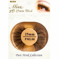 Miss Lash: 3D 25mm Mink Lash -Wig Care Shop miss lash eyelashes pml08 miss lash 3d 25mm mink lash 15575832297558