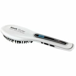 Tyche Pro: Ceramic Brush Straightener -Wig Care Shop nicka k salon tools tyche pro ceramic brush straightener 15932858859606