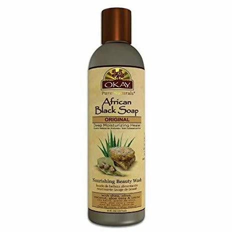 Okay: Original African Black Soap Okay: Original African Black Soap -Wig Care Shop okay bath body okay original african black soap 15999981551702